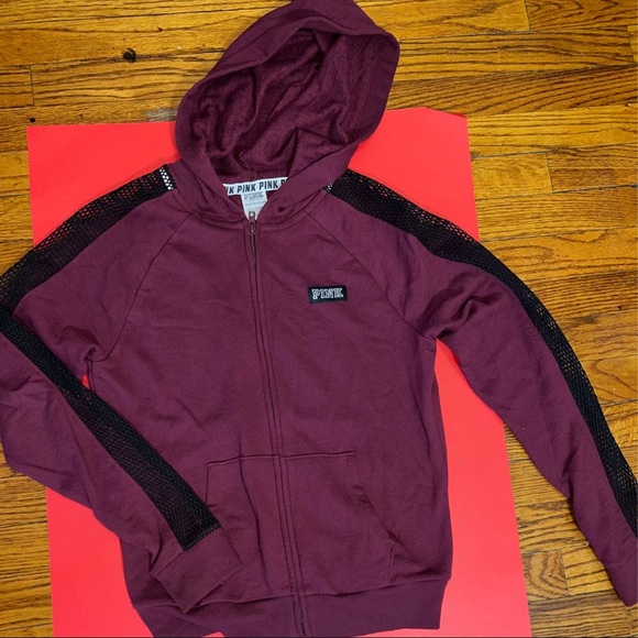 PINK (Victoria’s Secret) | Worn Once | Maroon\ Burgandy Color |  XSMALL | Hoodie - Picture 2 of 2